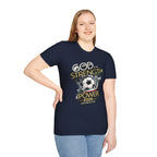 God Is My Strength Soccer T-Shirt — Christian Faith & Football Power 2026