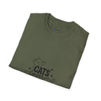 Cats Lover T-Shirt — Cute Minimal Cat Graphic Tee for Cat Moms & Pet Lovers