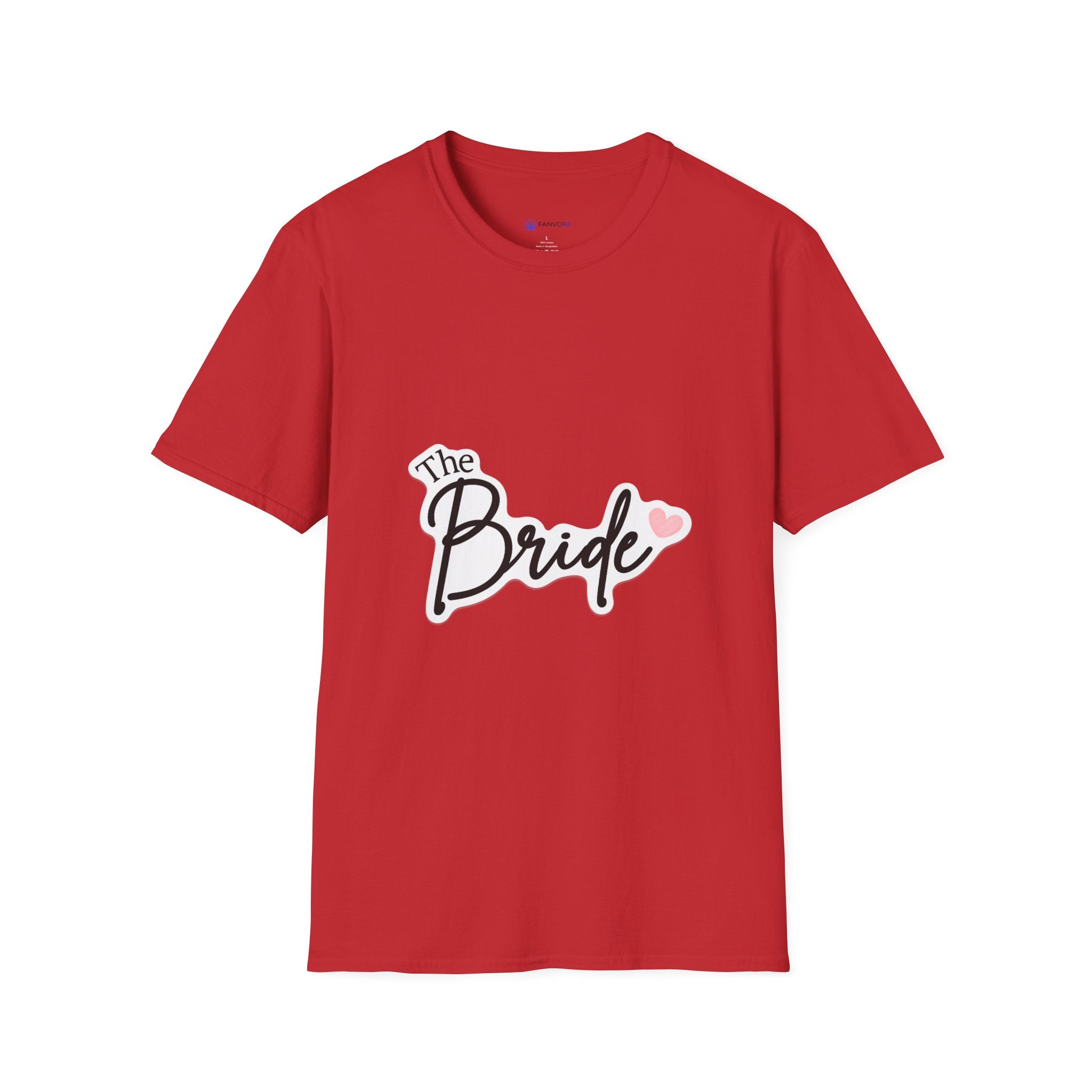 Bride T-Shirt — "The Bride" Bachelorette Tee with Heart