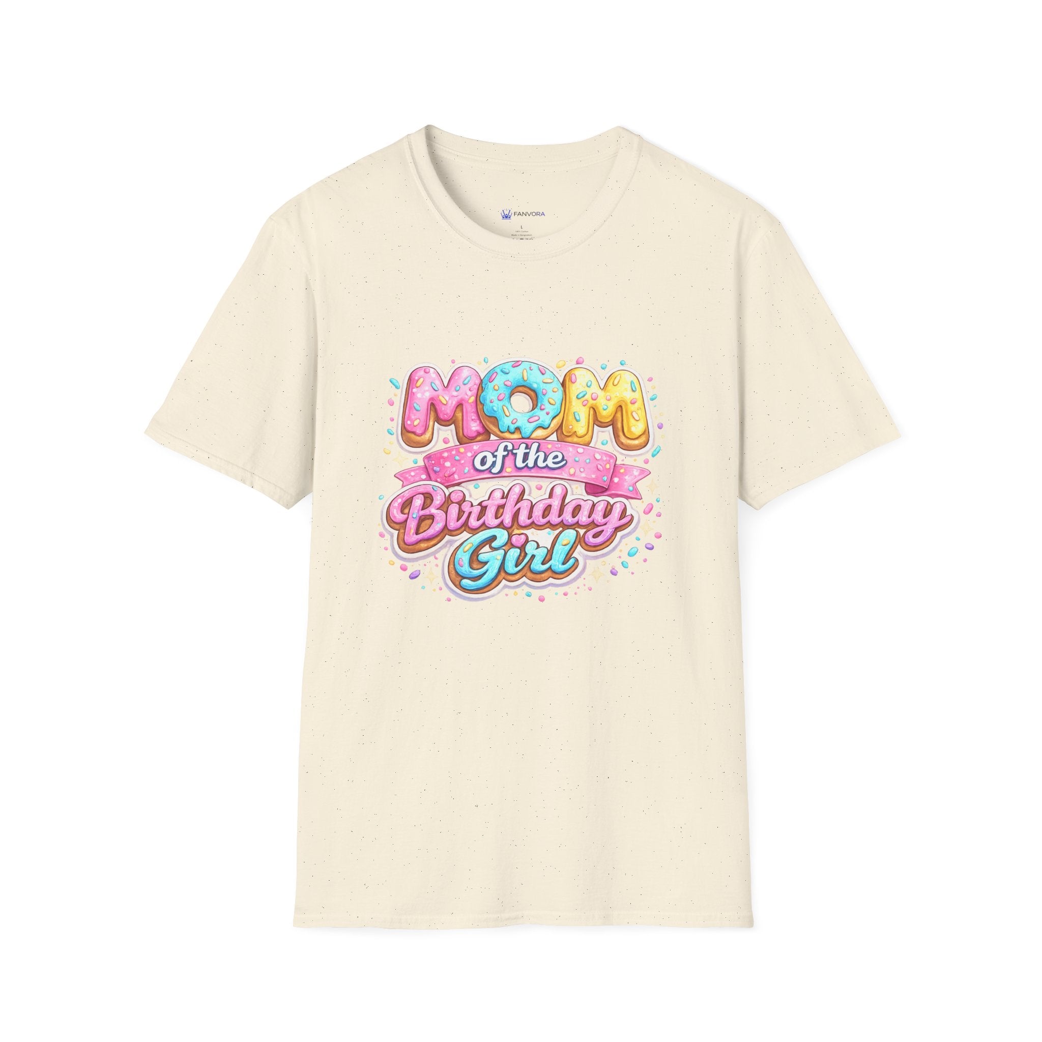Unisex Softstyle T-Shirt "mom of the birthday girl"