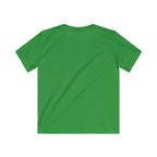 Kids Soccer Tee — "Unbeatable! and Invincible" Youth Soccer Graphic Shirt.