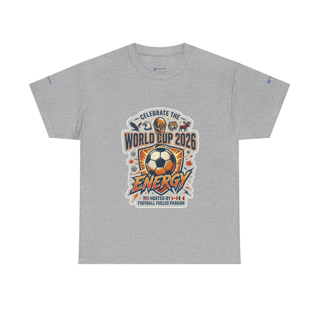 World Cup 2026 Energy Soccer Tee — "EAT SLEEP WATCH REPEAT" Fans Inspired.
