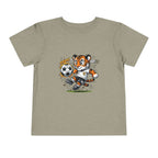 Toddler Soccer Tiger Tee — Cute Kicking Tiger Football Shirt for Kids