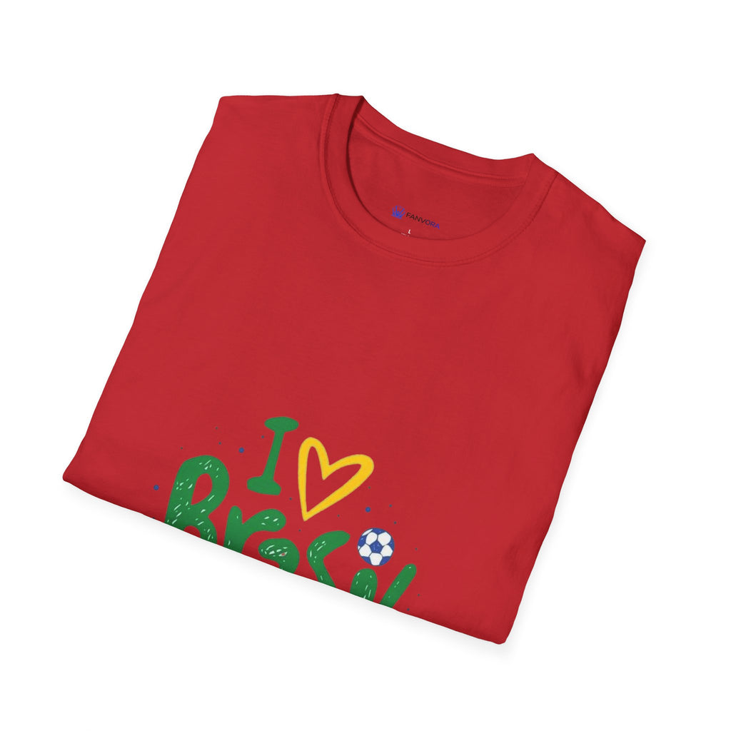 Brazil Soccer T-Shirt — I  Brazil Football Fan Tee