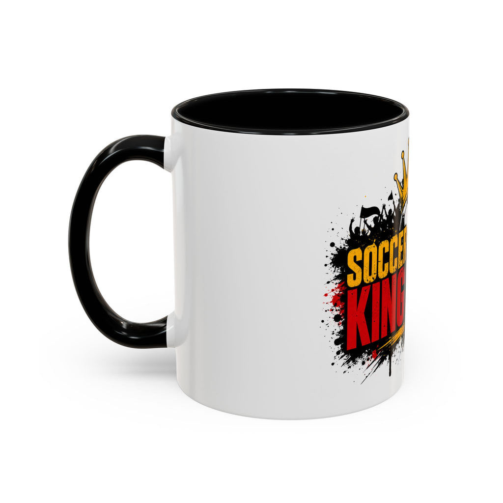 Soccer King Street 2026 Accent Coffee Mug — Crowned Soccer Ball Design (11/15oz)