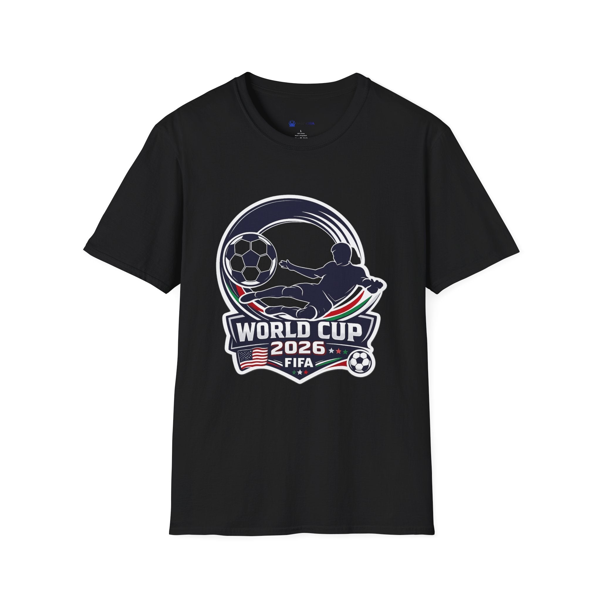 Soccer T-Shirt — FIFA Fan Tee with Player Silhouette