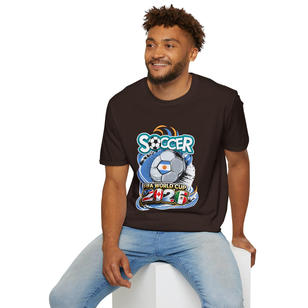 Soccer 2026  Graphic T-Shirt — Retro Ball Design soccer cup tee