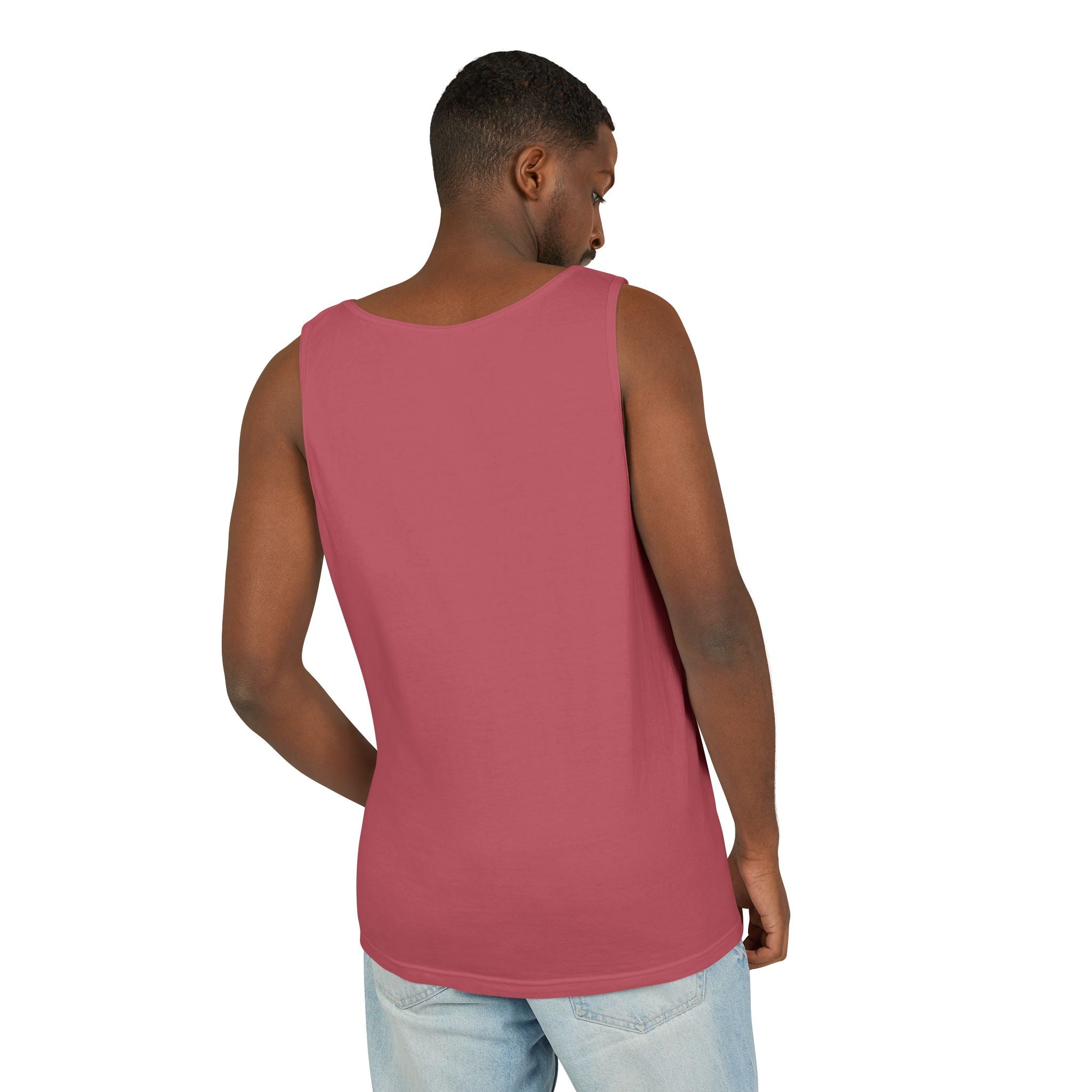 Soccer 2016 Player Silhouette Tank Top — Yellow Brushstroke Sports Vest