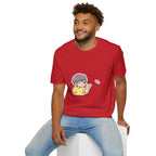 Cute Boy Waving Hearts T-Shirt — Cute Kawaii Cartoon Graphic Tee