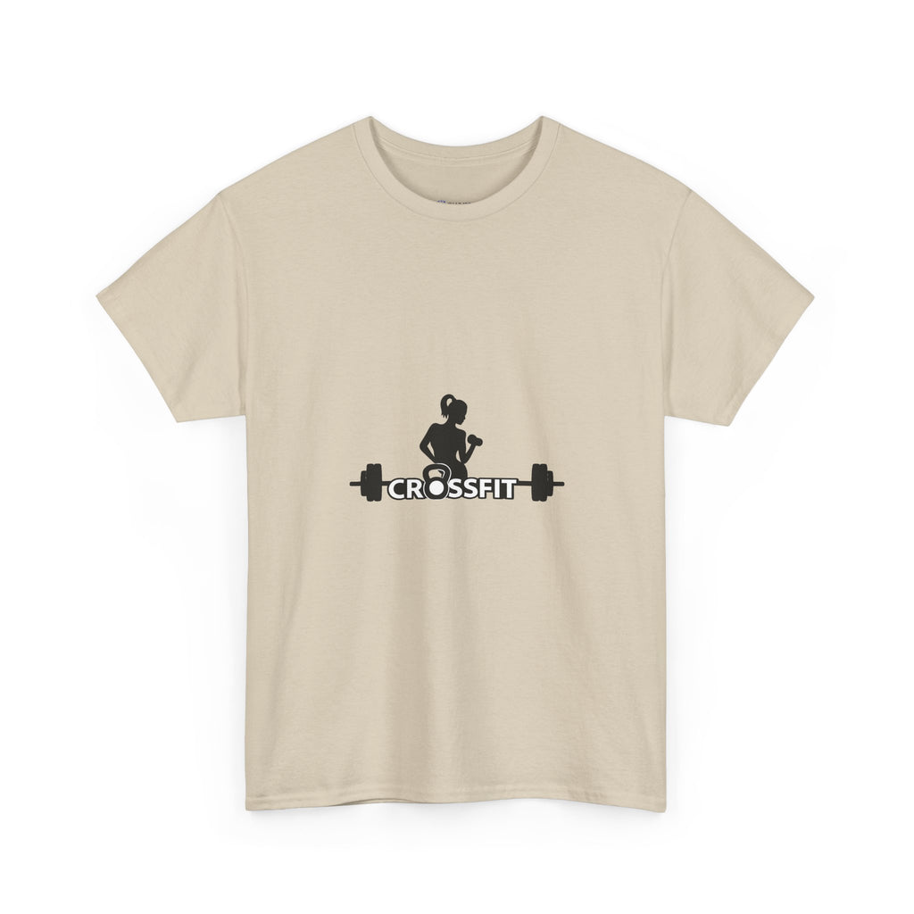 CrossFit Weightlifter T-Shirt — Barbell Silhouette Gym Tee