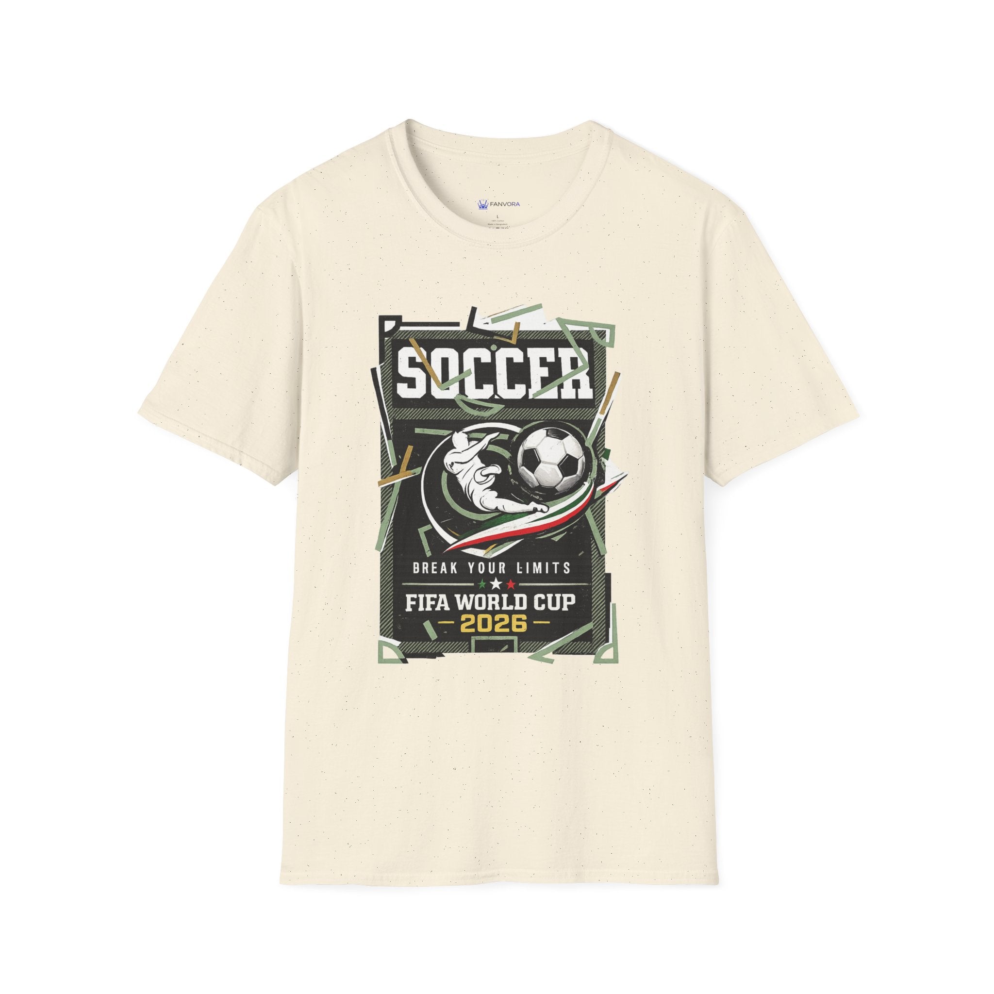 Soccer Cup 2026 Graphic T‑Shirt — Vintage Team Crest Soccer Tee