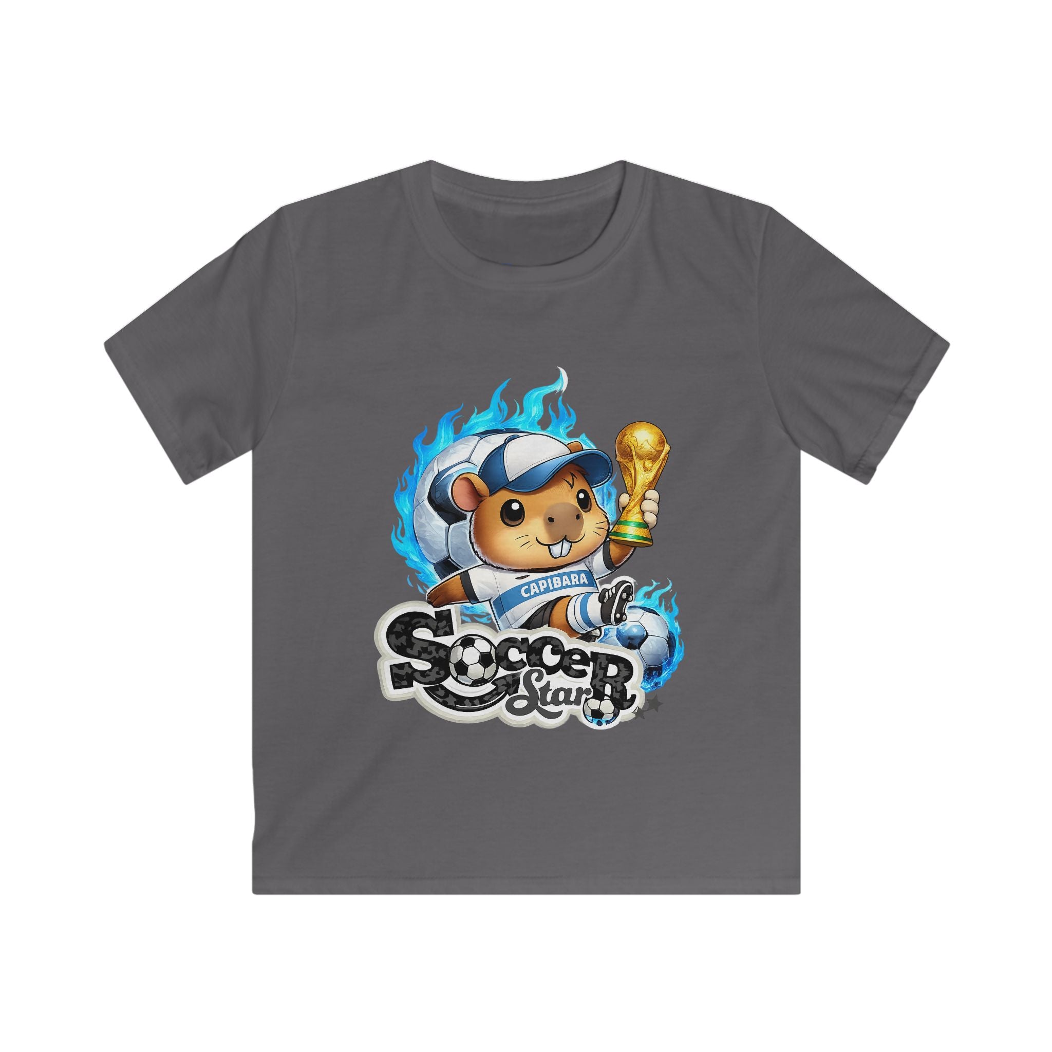 Kids Soccer Star Tee — Cute Bear Champion  Shirt for Boys & Girls