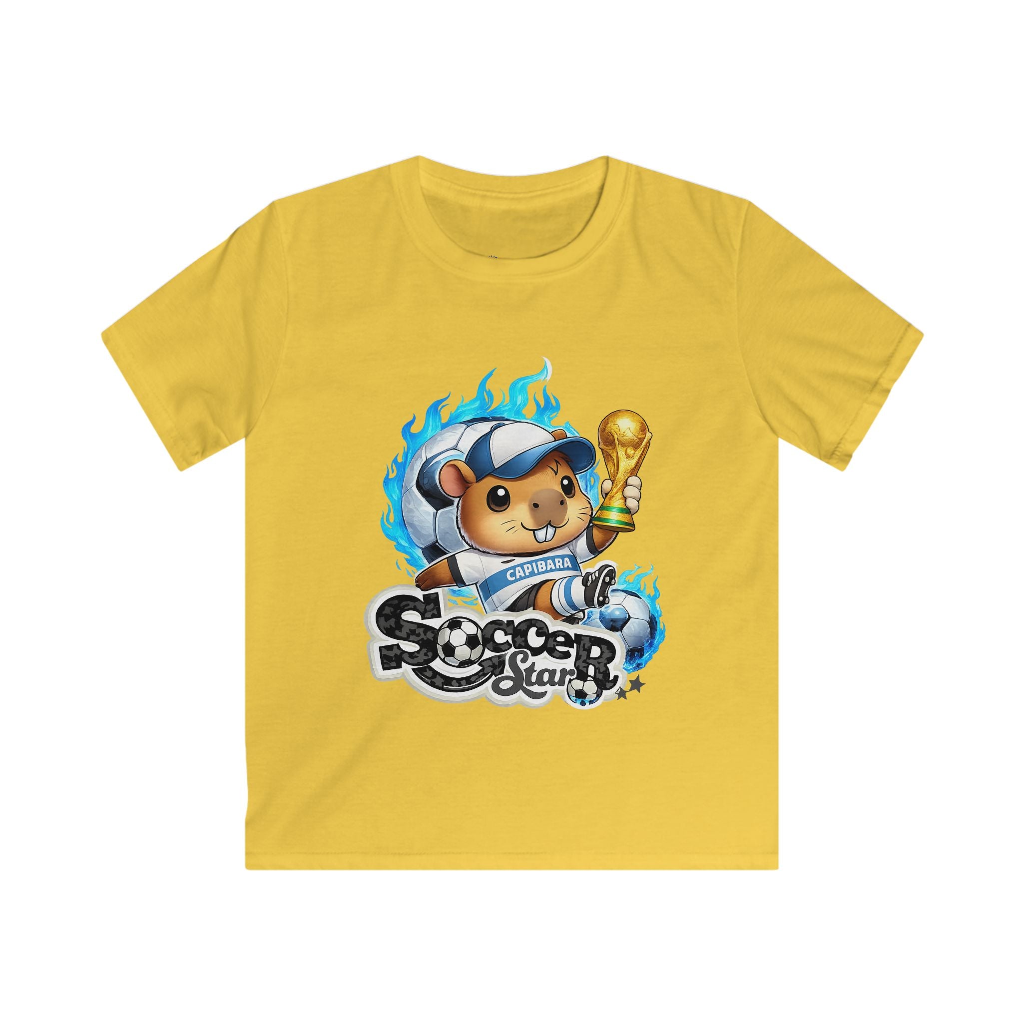 Kids Soccer Star Tee — Cute Bear Champion  Shirt for Boys & Girls
