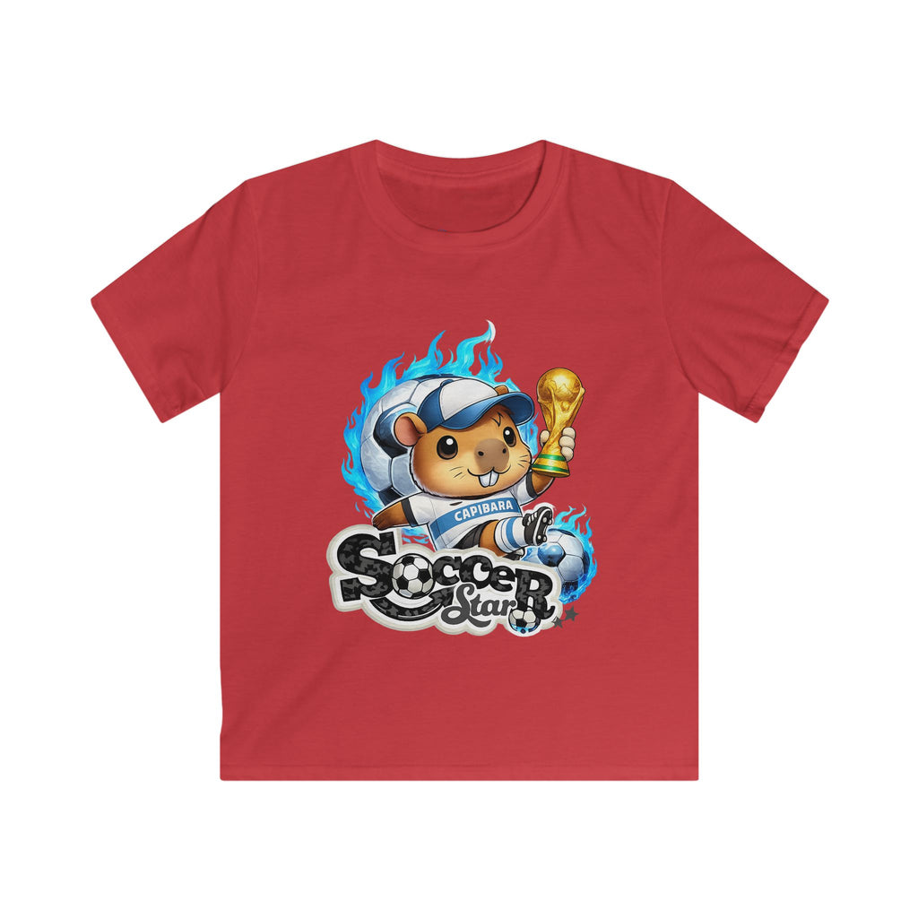 Kids Soccer Star Tee — Cute Bear Champion  Shirt for Boys & Girls