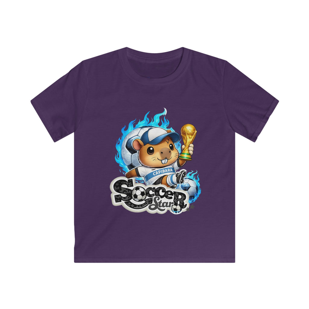 Kids Soccer Star Tee — Cute Bear Champion  Shirt for Boys & Girls