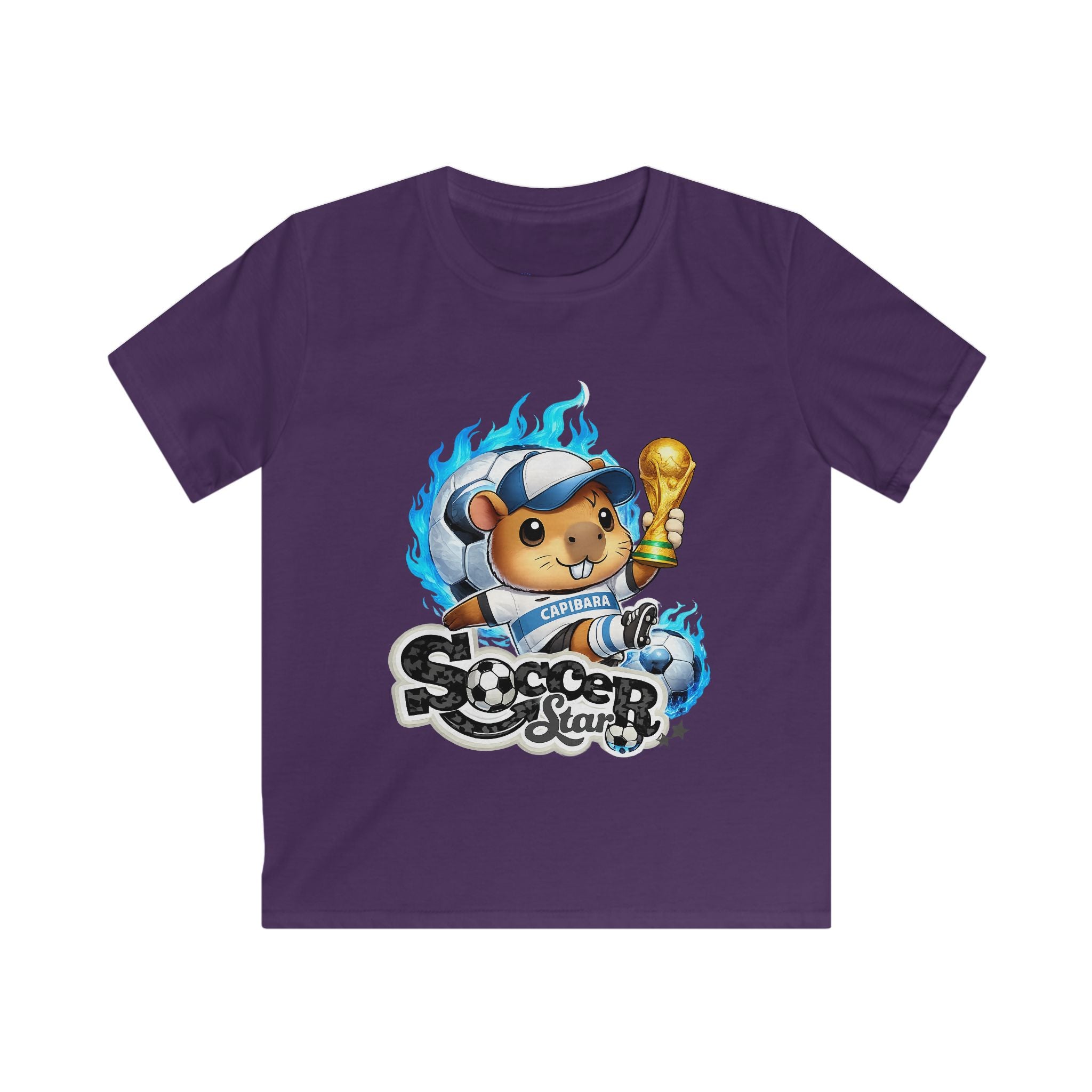 Kids Soccer Star Tee — Cute Bear Champion  Shirt for Boys & Girls