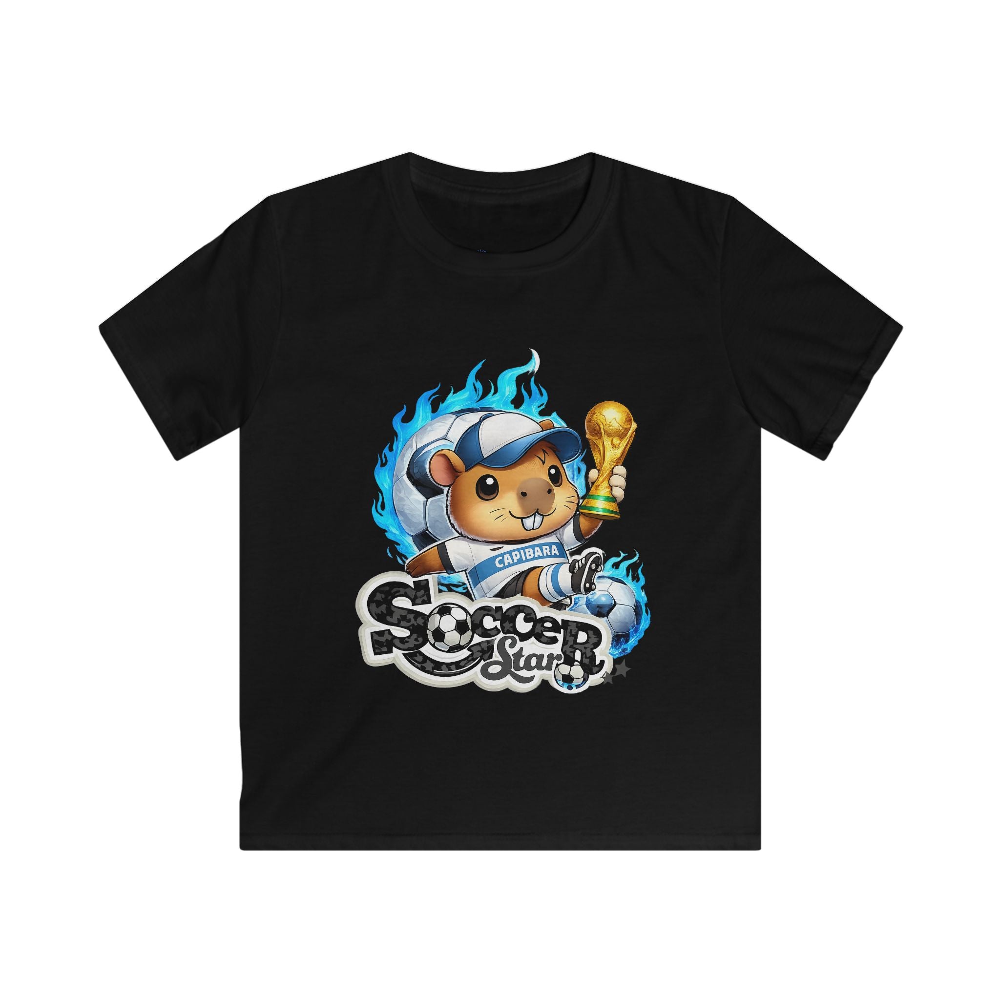 Kids Soccer Star Tee — Cute Bear Champion  Shirt for Boys & Girls