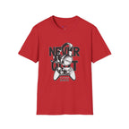 Gamer 'Never Quit' T-Shirt — Headphones & Controller Retro Gaming Tee