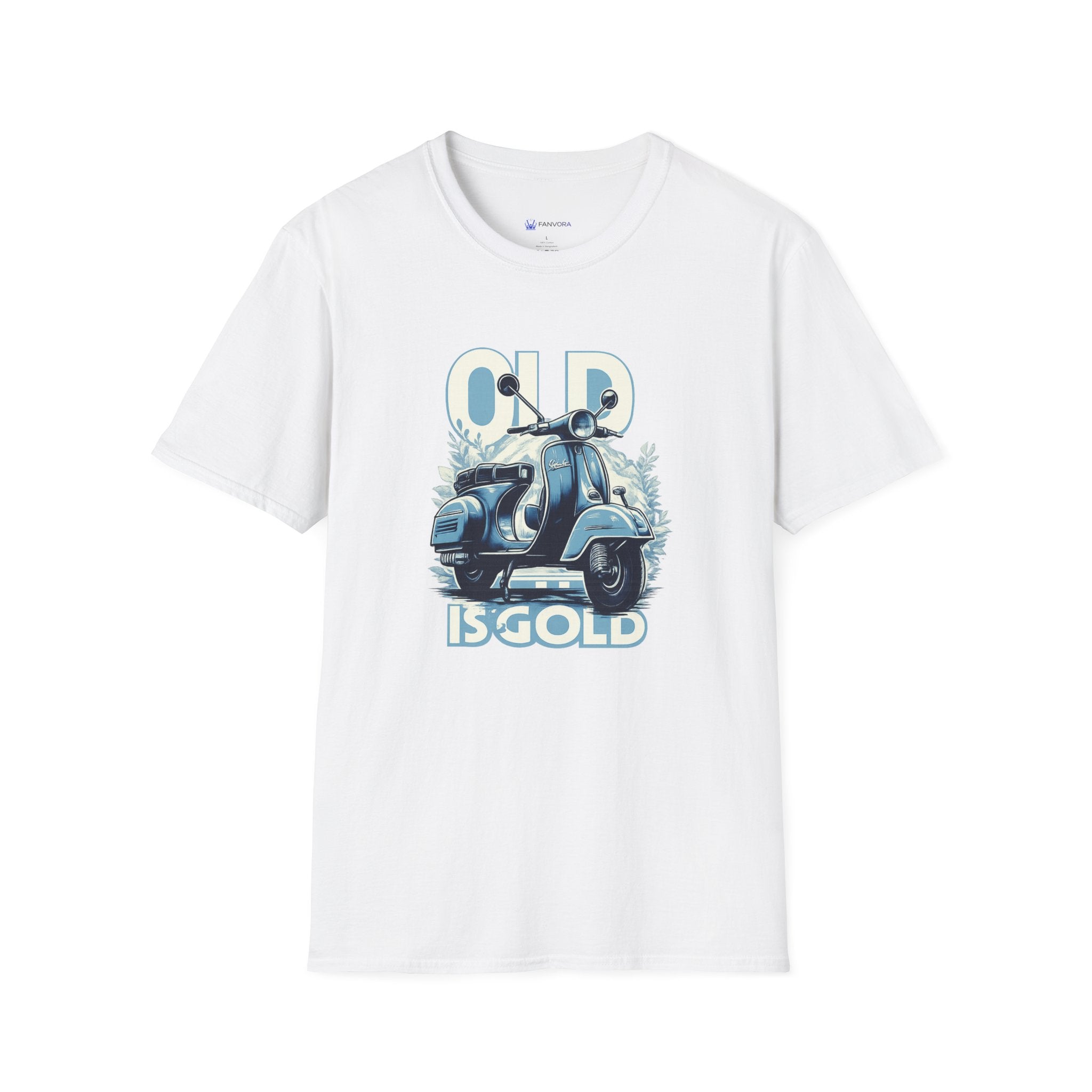 Vintage Scooter T‑Shirt — "Old Is Gold" Retro Vespa Tee