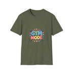 Gym Mode T-Shirt — Cute Barbell Fitness Tee for Gym Lovers