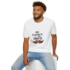 My Father's My Hero T-Shirt – Father's Day Mustache Gift Tee