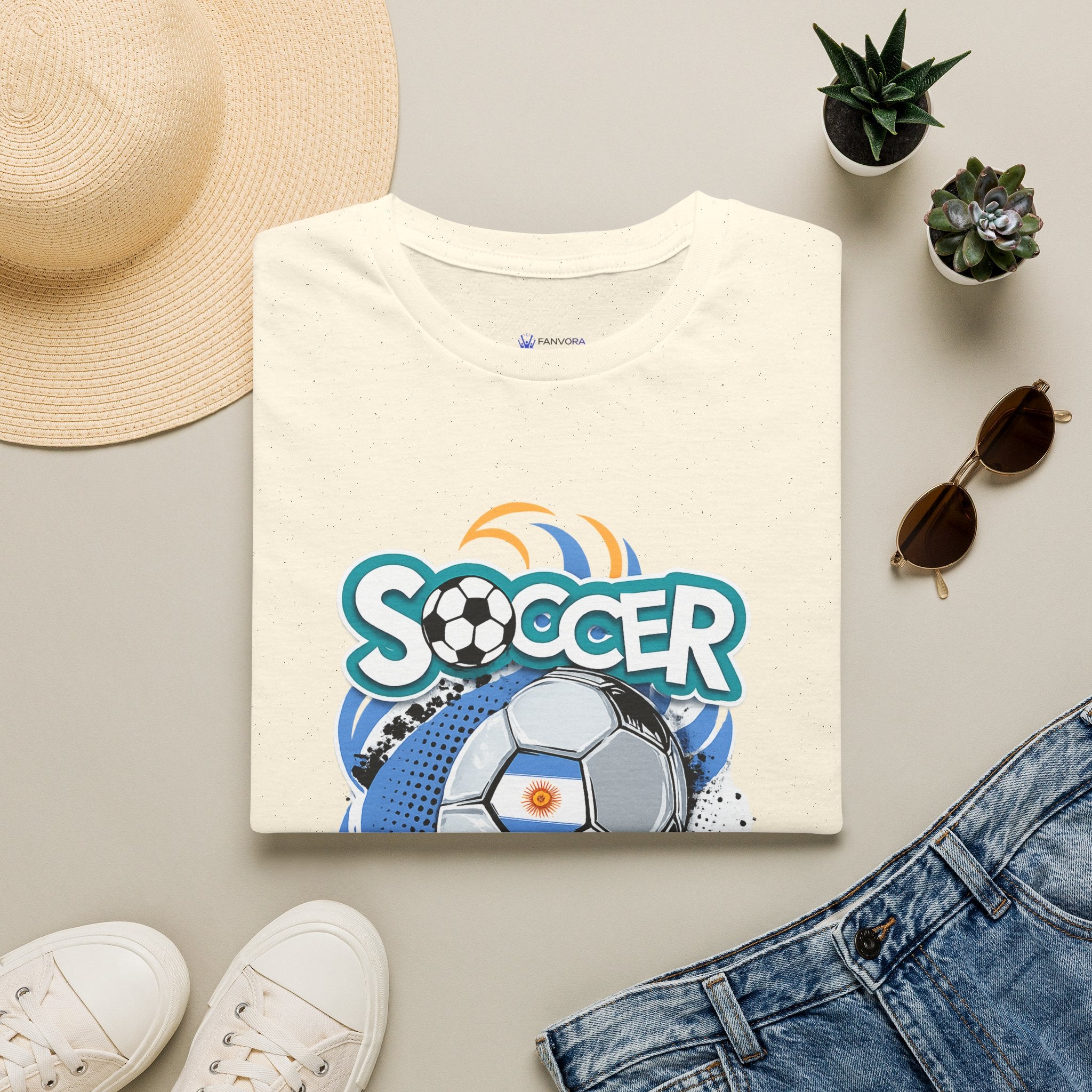 Soccer 2026  Graphic T-Shirt — Retro Ball Design soccer cup tee