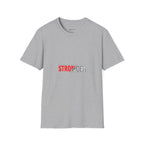 Stronger Split-Text Graphic T-Shirt — Inspirational 'STRONGER' Fitness Tee