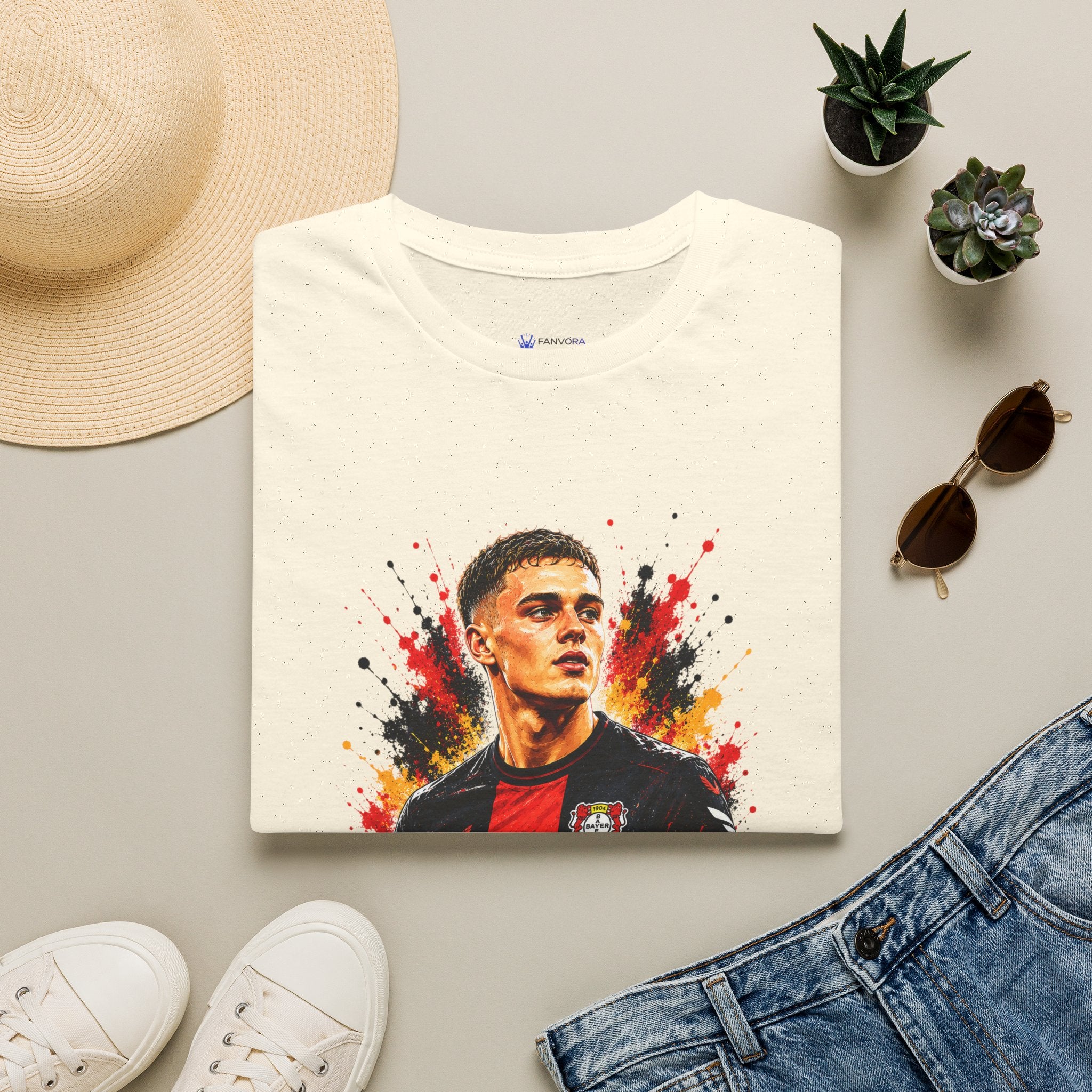 Germany Legend Soccer T-Shirt — Portrait Graphic Football Fan Tee