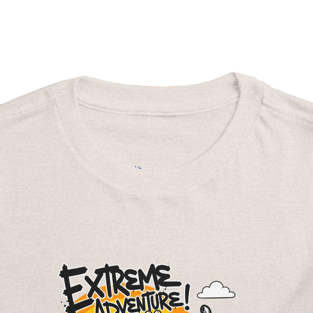 Toddler Tee - "Extreme Adventure 4x4 Off Road" Blue Monster Truck.