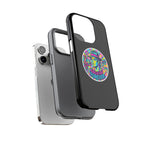 Matte Black iPhone Tough Cases 12 to 17 Pro Max  — "King of Pop Forever" Retro Pop Art Phone Case