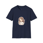 Cute Winking Girl Graphic T-Shirt – Kawaii Heart Tee