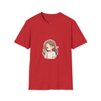 Cute Winking Girl Graphic T-Shirt – Kawaii Heart Tee