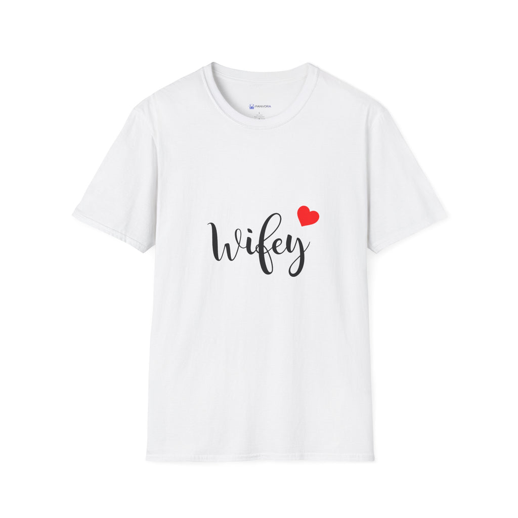 Wifey T-Shirt with Red Heart – Cute Bride & Newlywed Gift Tee