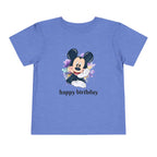 Toddler Tee — Cute Mickey "happy birthday" Birthday Shirt for Kids