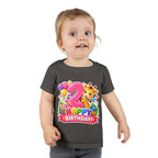 2nd Birthday Toddler T-Shirt — Cute Giraffe "Happy Birthday" Design