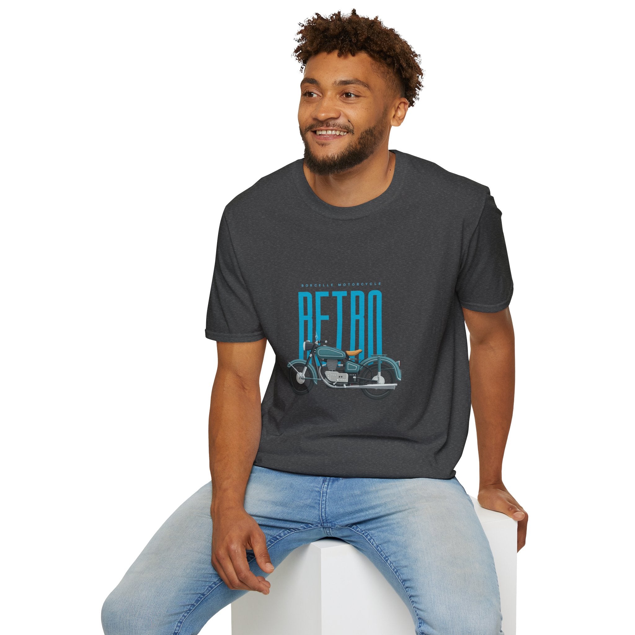 Retro Motorcycle T-Shirt — Vintage Bike Graphic Tee