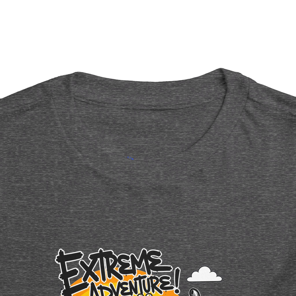 Toddler Tee - "Extreme Adventure 4x4 Off Road" Blue Monster Truck.