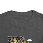 Toddler Tee - "Extreme Adventure 4x4 Off Road" Blue Monster Truck.