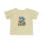 Toddler 2nd Birthday Tee – Colorful Balloon & Race Car "Happy Birthday" Shirt