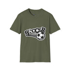Soccer Graphic T‑Shirt — Retro Black & White Soccer Logo Tee