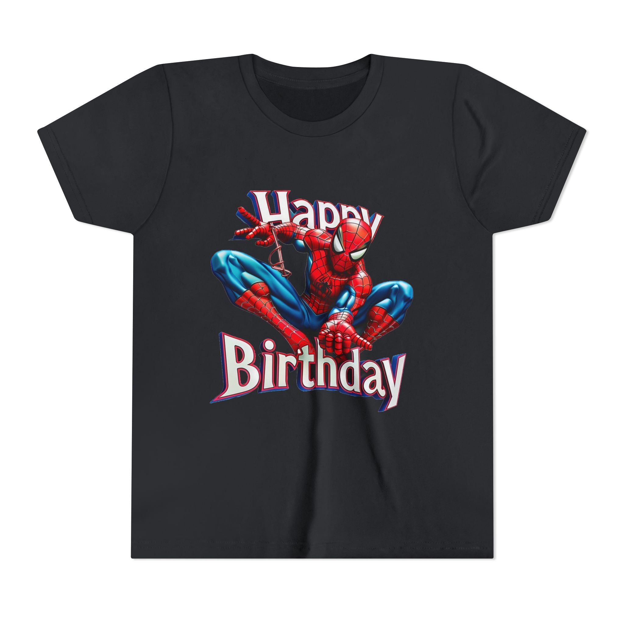 Spider Hero "Happy Birthday" Youth Tee