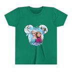 Girls' Frozen Princesses Youth Tee – Elsa & Anna Winter Friends Shirt