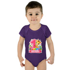 1st Birthday Baby Bodysuit - Happy Birthday Giraffe Onesie