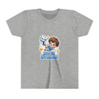 Youth Tee - Cute 'Super Strike!' Soccer Boy Graphic