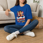 Portrait T-Shirt — Color Splash Football Player Graphic ("England legend")