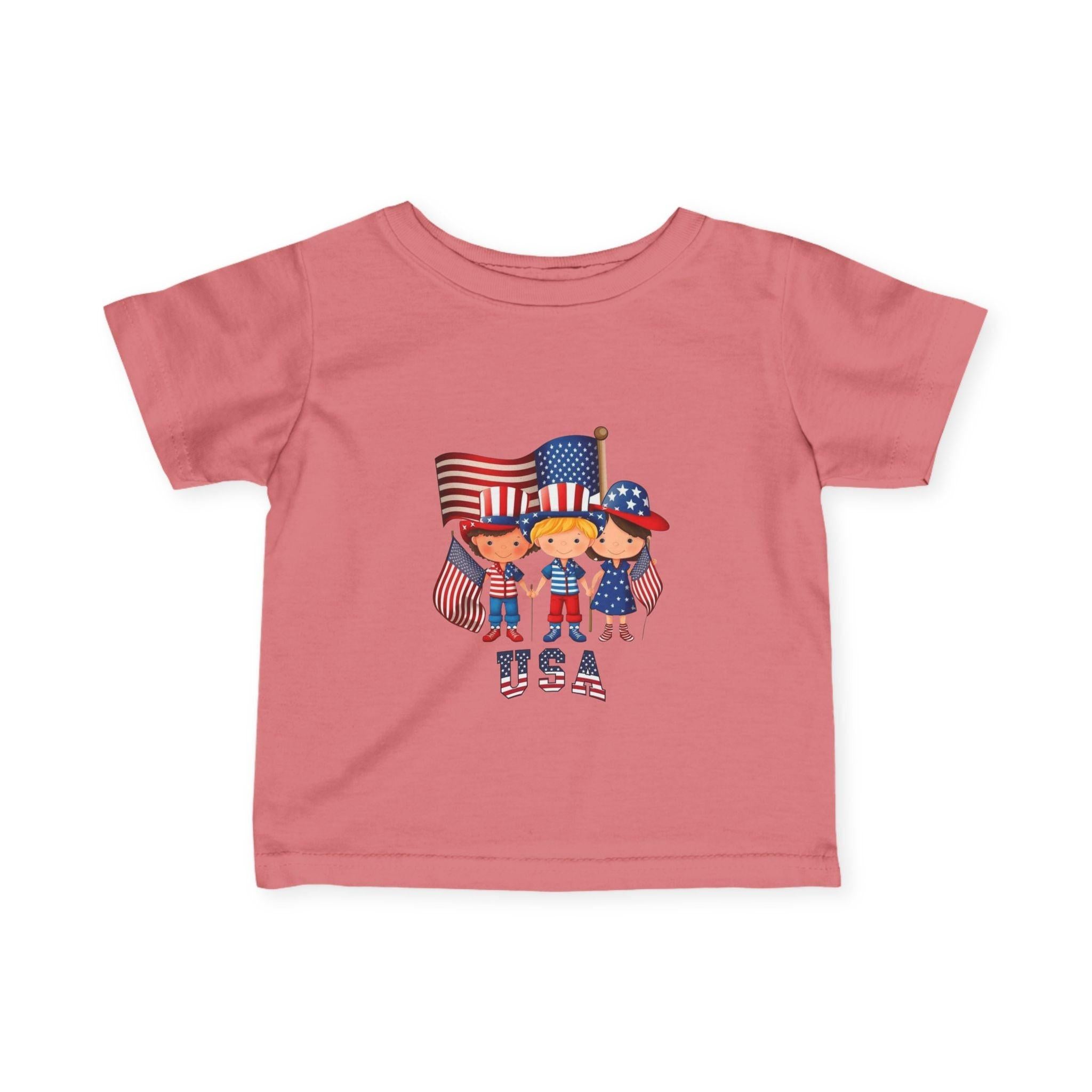 Infant 4th of July Tee — Cute USA Baby Patriotic Shirt.