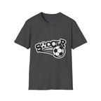 Soccer Graphic T‑Shirt — Retro Black & White Soccer Logo Tee