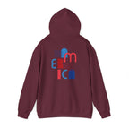 American Patriot Graphic Hoodie — Patriotic Fourth of July Sweatshirt.