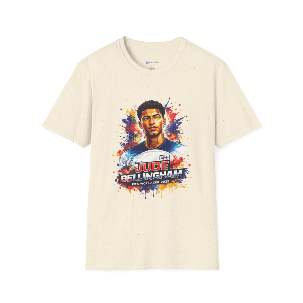 Portrait T-Shirt — Color Splash Football Player Graphic ("England legend")