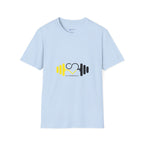 Weightlifting Heart Barbell T-Shirt — Fitness Gym Crusher Tee